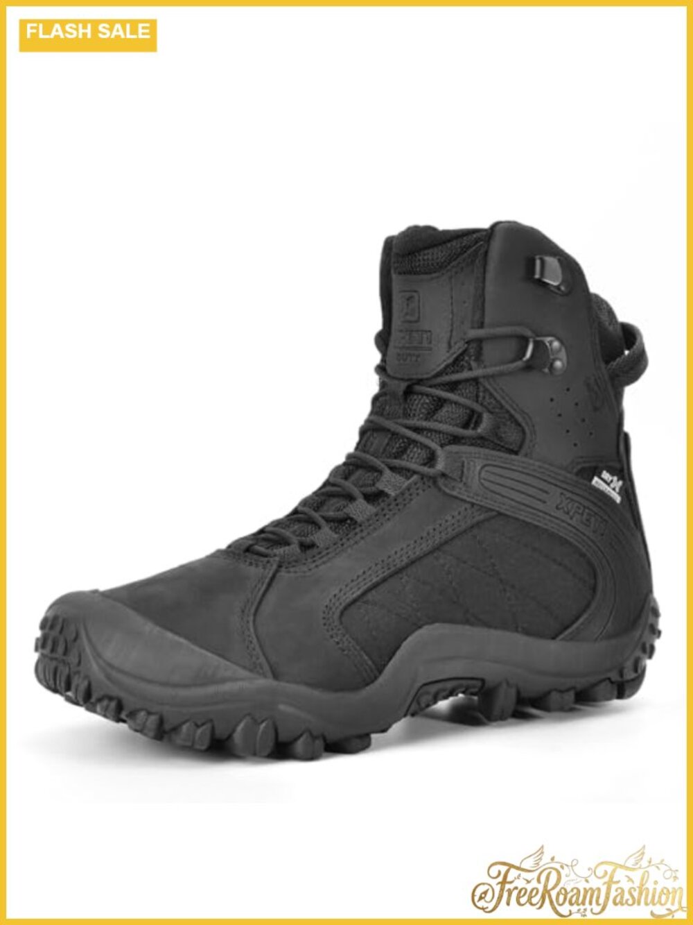 XPETI Women's Raptor Tactical Boots Waterproof Nubuck Leather Combat Hiking